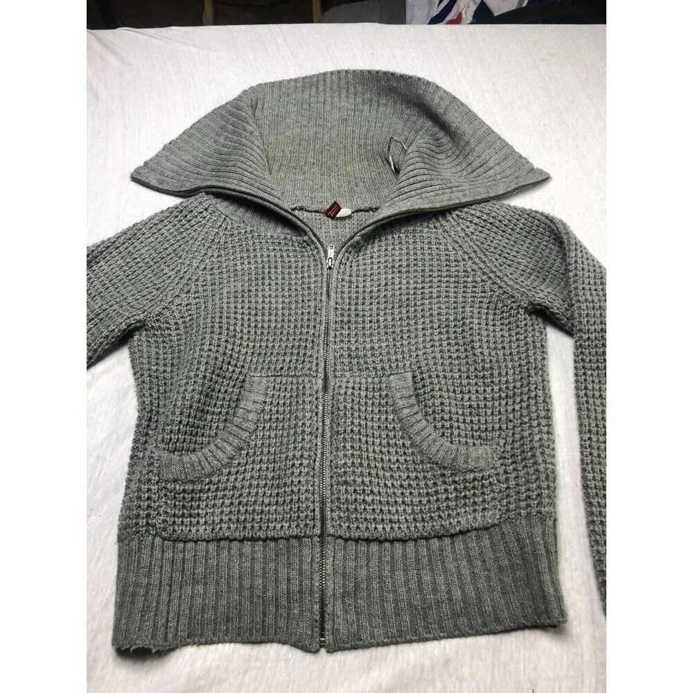 Divided By H&H Sweater Full Zip High Neck Pockets Unisex Kids Size 10 Comfy